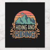 Étiquette Pour Bouteilles De Vin Randonnée Où Les Voyages Deviennent Des Aventures (Étiquettes simples)