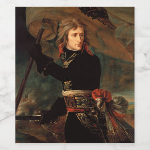 Étiquette Pour Bouteilles De Vin Rassemblement de Napoléon Bonaparte à la bataille 