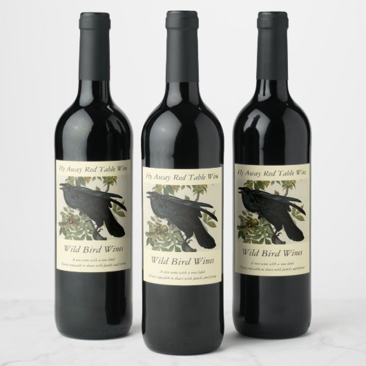 Étiquette Pour Bouteilles De Vin Raven (Bouteilles)