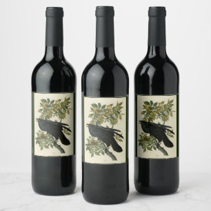 Étiquette Pour Bouteilles De Vin Raven