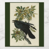 Étiquette Pour Bouteilles De Vin Raven (Étiquettes simples)