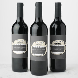 Étiquette Pour Bouteilles De Vin Réception de mariage Répétition Vin Élégant Goofy