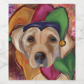 ÉTIQUETTE POUR BOUTEILLES DE VIN RÉCUPÉRATION DE LABRADOR (Étiquettes simples)