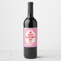 Red Pink Heart Bonne Saint Valentin