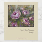 Étiquette Pour Bouteilles De Vin Red Roses (Étiquettes simples)