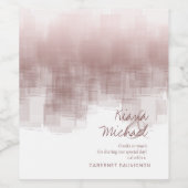 Étiquette Pour Bouteilles De Vin Réflexions aquarelle Merci cannelle ID774 (Étiquettes simples)