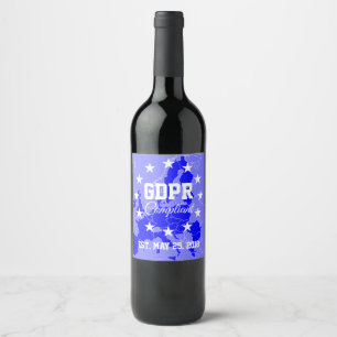 Étiquette Pour Bouteilles De Vin Règlement général conforme de protection des