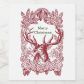 Étiquette Pour Bouteilles De Vin Reinder (Étiquettes simples)