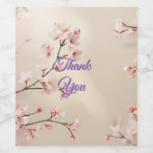 Étiquette Pour Bouteilles De Vin Remerciements pour mariage (Étiquettes simples)