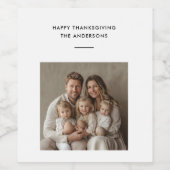 Étiquette Pour Bouteilles De Vin Remerciements Remerciements Bénévoles (Étiquettes simples)