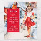 Étiquette Pour Bouteilles De Vin Remplacer votre Noël visage (Étiquettes simples)