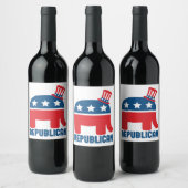 Étiquette Pour Bouteilles De Vin Républicain (Bouteilles)