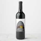 Étiquette Pour Bouteilles De Vin Requin citrouille (Devant)