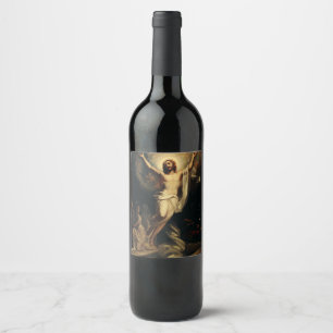 Étiquette Pour Bouteilles De Vin Résurrection du Christ par Robert Wilhelm Ekman