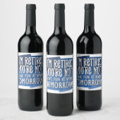 Étiquette Pour Bouteilles De Vin Retraité (Bouteilles)