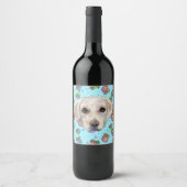 ÉTIQUETTE POUR BOUTEILLES DE VIN RETRIEVER DU LABRADOR (Devant)