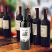 Étiquette Pour Bouteilles De Vin Retro 1er Rodéo Cactus Occidentaux Anniversaire