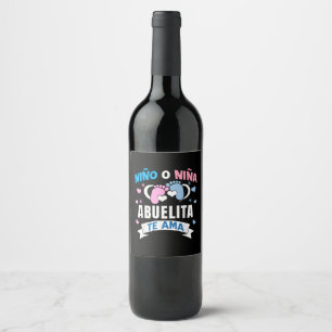 Étiquette Pour Bouteilles De Vin Révélation de sexe en espagnol