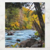 ÉTIQUETTE POUR BOUTEILLES DE VIN RIVIÈRE SACRAMENTO (Étiquettes simples)