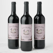 Étiquette Pour Bouteilles De Vin Rock a Bye Baby Baby shower gothique (Bouteilles)