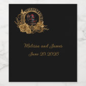 Étiquette Pour Bouteilles De Vin Romance gothique Romance Mariage (Étiquettes simples)