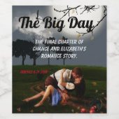 Étiquette Pour Bouteilles De Vin Romance Novel Style Mariage (Étiquettes simples)