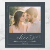 Étiquette Pour Bouteilles De Vin Romantic Photo (Étiquettes simples)