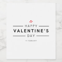 Romantique Moderne Février 14 Bonne Saint Valentin
