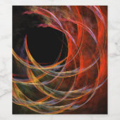 Étiquette Pour Bouteilles De Vin Rompre le cercle de l'art Abstrait (Étiquettes simples)