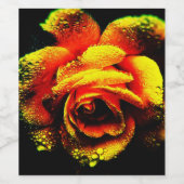 Étiquette Pour Bouteilles De Vin Rose (Étiquettes simples)