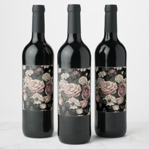 Étiquette Pour Bouteilles De Vin rose
