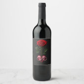 Étiquette Pour Bouteilles De Vin Rose d'Amour Infini (Devant)