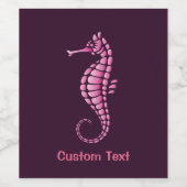 Étiquette Pour Bouteilles De Vin Rose de Seahorse (Étiquettes simples)