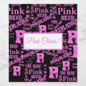 ÉTIQUETTE POUR BOUTEILLES DE VIN ROSE TOUT (Étiquettes simples)