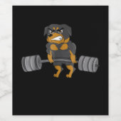 Étiquette Pour Bouteilles De Vin Rottweiler Poids Bodybuilding Chien (Étiquettes simples)