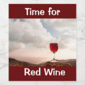 Étiquette Pour Bouteilles De Vin Rouge (Étiquettes simples)