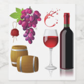 Étiquette Pour Bouteilles De Vin Rouge (Étiquettes simples)