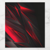 Étiquette Pour Bouteilles De Vin Rouge Extraordinaire à la conception abstraite Poi (Étiquettes simples)