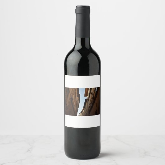 Étiquette Pour Bouteilles De Vin Rue baignée de soleil (Devant)