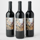 Étiquette Pour Bouteilles De Vin Rue étroite à Venise (Bouteilles)