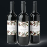 Étiquette Pour Bouteilles De Vin Rustic Country Floral Mariage personnalisé<br><div class="desc">Faites des étiquettes de vin sur mesure pour les mariages, les tables, les soirées bachelorette, ou pour poser votre question à vos serveuses. Nos étiquettes de vin mariage personnalisés sont faits pour attacher à votre bouteille de vin préférée. Ils sont très utiles pour les faveurs ou les centres d'événements. Ajoutez...</div>
