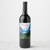 Étiquette Pour Bouteilles De Vin Rustic Country Mountains Nature Pittoresque (Devant)