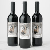 Étiquette Pour Bouteilles De Vin Rustique Classy Élégant Plaid Motif Holiday (Bouteilles)