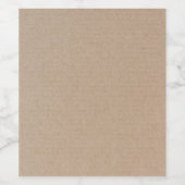 Étiquette Pour Bouteilles De Vin Rustique Kraft papier blanc Modèle personnalisé (Étiquettes simples)