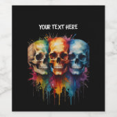 Étiquette Pour Bouteilles De Vin Sac cadeau (Étiquettes simples)