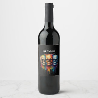 Étiquette Pour Bouteilles De Vin Sac cadeau