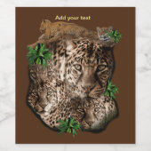 Étiquette Pour Bouteilles De Vin Safari extérieur (Étiquettes simples)