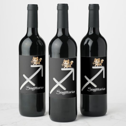 Étiquette Pour Bouteilles De Vin Sagittarius Wine Label (Bouteilles)