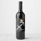 Étiquette Pour Bouteilles De Vin Sagittarius Wine Label (Devant)