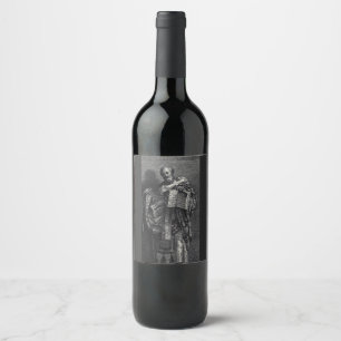 Étiquette Pour Bouteilles De Vin Saint Athanase d'Alexandrie Art Graphique